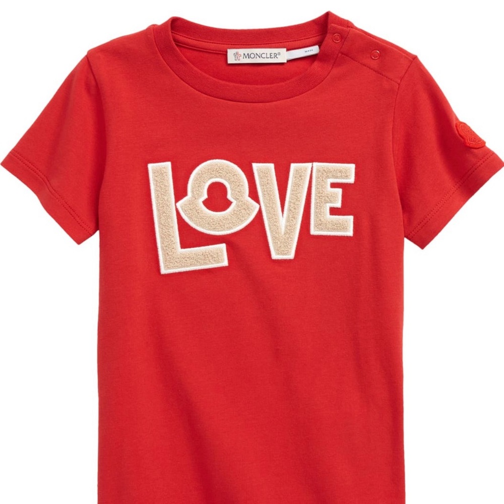 Moncler LoVE Appliqué Graphic Tee